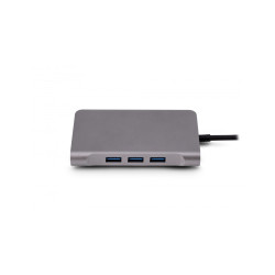 Urban Factory TCM16UF station d'accueil Avec fil USB 3.2 Gen 1 (3.1 Gen 1) Type-C Gris