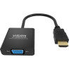 Vision TC-HDMIVGA BL câble vidéo et adaptateur 0,23 m HDMI Type A (Standard) VGA (D-Sub) Noir