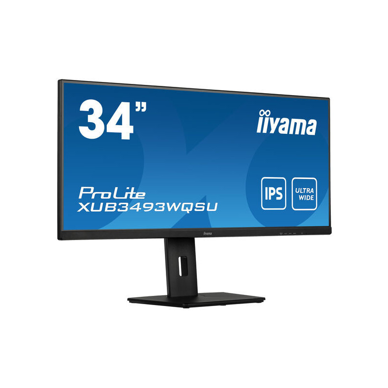 iiyama ProLite XUB3493WQSU-B5 écran plat de PC 86,4 cm (34") 3440 x 1440 pixels UltraWide Quad HD LED Noir