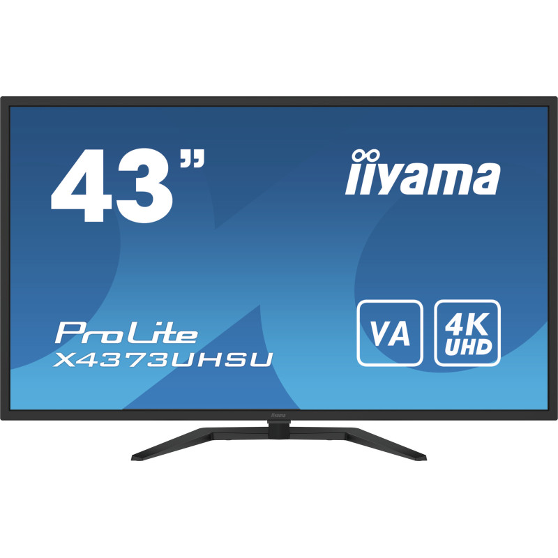 iiyama ProLite X4373UHSU-B1 écran plat de PC 108 cm (42.5") 3840 x 2160 pixels 4K Ultra HD Noir