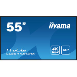 iiyama LE5541UHS-B1 affichage de messages Panneau plat de signalisation numérique 138,7 cm (54.6") LCD 350 cd m² 4K Ultra HD